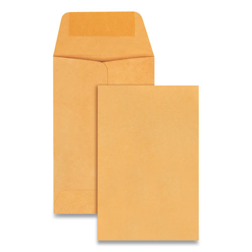 Quality Park™ wholesale. Kraft Coin And Small Parts Envelope, #1, Square Flap, Gummed Closure, 2.25 X 3.5, Brown Kraft, 500-box. HSD Wholesale: Janitorial Supplies, Breakroom Supplies, Office Supplies.