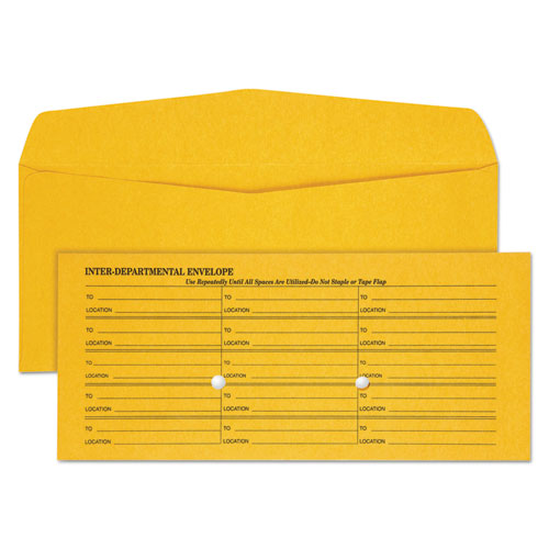 Quality Park™ wholesale. Light Brown Fold Flap Kraft Trade Size Interoffice Envelope, One-sided Box-style Format, 4.5 X 10.38, Brown Kraft, 500-box. HSD Wholesale: Janitorial Supplies, Breakroom Supplies, Office Supplies.