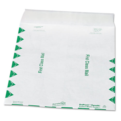 Survivor® wholesale. First Class Catalog Mailers, Dupont Tyvek, #12 1-2, Square Flap, Redi-strip Closure, 9.5 X 12.5, White, 100-box. HSD Wholesale: Janitorial Supplies, Breakroom Supplies, Office Supplies.