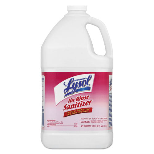Professional LYSOL® Brand wholesale. Lysol No Rinse Sanitizer Concentrate, 1 Gal Bottle, 4-carton. HSD Wholesale: Janitorial Supplies, Breakroom Supplies, Office Supplies.