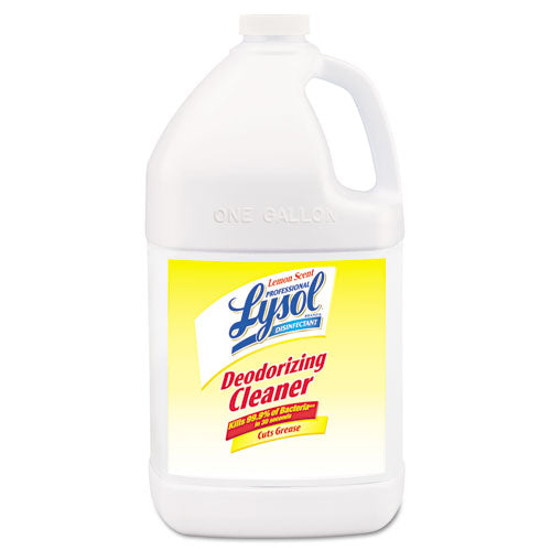 Professional LYSOL® Brand wholesale. Lysol Disinfectant Deodorizing Cleaner Concentrate, 1 Gal Bottle, Lemon  Scent. HSD Wholesale: Janitorial Supplies, Breakroom Supplies, Office Supplies.