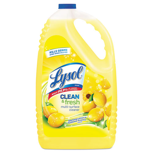 LYSOL® Brand wholesale. Lysol Clean And Fresh Multi-surface Cleaner, Sparkling Lemon And Sunflower Essence, 144 Oz Bottle. HSD Wholesale: Janitorial Supplies, Breakroom Supplies, Office Supplies.