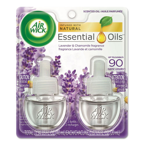 Air Wick® wholesale. Scented Oil Refill, Lavender And Chamo Mile, 0.67 Oz, Purple, 2-pack. HSD Wholesale: Janitorial Supplies, Breakroom Supplies, Office Supplies.