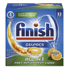 Load image into Gallery viewer, FINISH® wholesale. Dish Detergent Gelpacs, Orange Scent, Box Of 32 Gelpacs, 8 Boxes-carton. HSD Wholesale: Janitorial Supplies, Breakroom Supplies, Office Supplies.