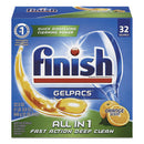 FINISH® wholesale. Dish Detergent Gelpacs, Orange Scent, 32-box. HSD Wholesale: Janitorial Supplies, Breakroom Supplies, Office Supplies.