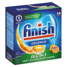 Load image into Gallery viewer, FINISH® wholesale. Dish Detergent Gelpacs, Orange Scent, 54-box, 4 Boxes-carton. HSD Wholesale: Janitorial Supplies, Breakroom Supplies, Office Supplies.