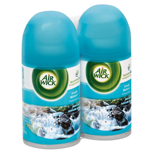 Air Wick® wholesale. Freshmatic Ultra Automatic Spray Refill, Fresh Waters, Aerosol, 5.89 Oz, 2-pack. HSD Wholesale: Janitorial Supplies, Breakroom Supplies, Office Supplies.