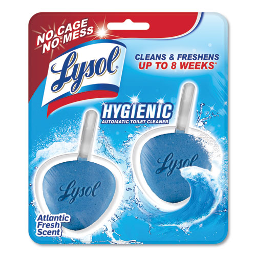 LYSOL® Brand wholesale. Lysol Hygienic Automatic Toilet Bowl Cleaner, Atlantic Fresh, 2-pack. HSD Wholesale: Janitorial Supplies, Breakroom Supplies, Office Supplies.