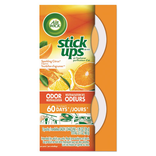 Air Wick® wholesale. Stick Ups Air Freshener, 2.1 Oz, Sparkling Citrus, 12-carton. HSD Wholesale: Janitorial Supplies, Breakroom Supplies, Office Supplies.