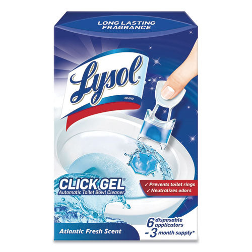 LYSOL® Brand wholesale. Lysol Click Gel Automatic Toilet Bowl Cleaner, Ocean Fresh, 6-box, 4 Boxes-carton. HSD Wholesale: Janitorial Supplies, Breakroom Supplies, Office Supplies.