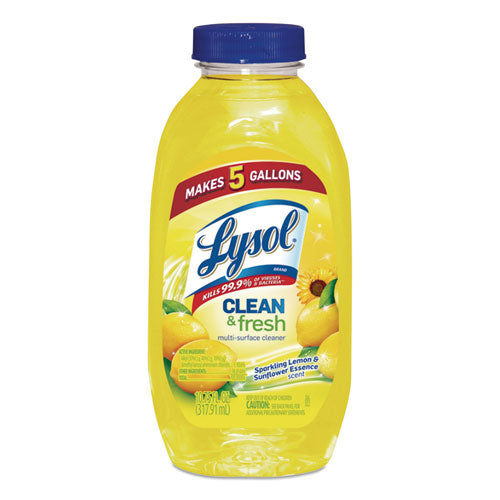 Clean And Fresh Multi-surface Cleaner, Sparkling Lemon And Sunflower Essence, 10.75 Oz Bottle, 20-carton