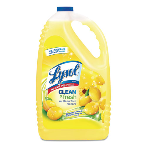 Clean And Fresh Multi-surface Cleaner, Sparkling Lemon And Sunflower Essence, 10.75 Oz Bottle, 20-carton