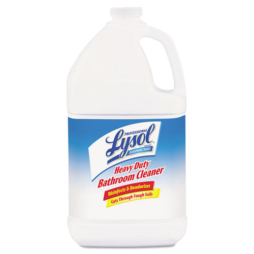 Professional LYSOL® Brand wholesale. Lysol Disinfectant Heavy-duty Bathroom Cleaner Concentrate, 1 Gal Bottle, 4-carton. HSD Wholesale: Janitorial Supplies, Breakroom Supplies, Office Supplies.