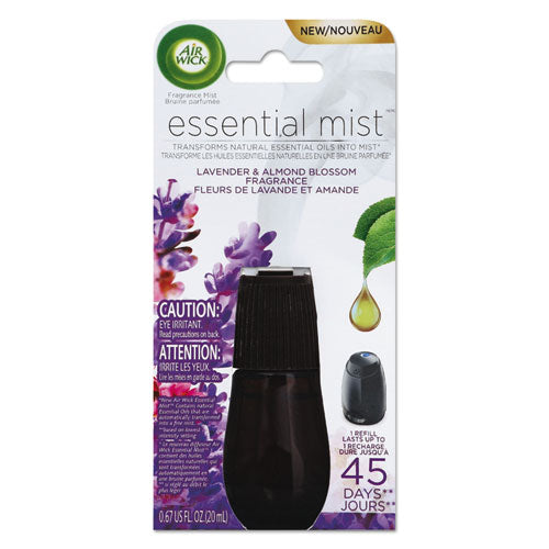 Air Wick® wholesale. Essential Mist Refill, Lavender And Almond Blossom, 0.67 Oz, 6-carton. HSD Wholesale: Janitorial Supplies, Breakroom Supplies, Office Supplies.