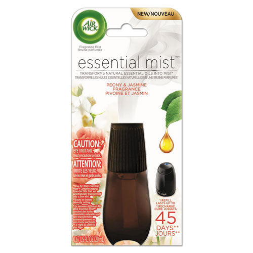 Air Wick® wholesale. Essential Mist Refill, Peony And Jasmine, 0.67 Oz, 6-carton. HSD Wholesale: Janitorial Supplies, Breakroom Supplies, Office Supplies.