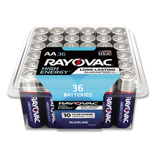 Rayovac® wholesale. RAYOVAC High Energy Premium Alkaline Aa Batteries, 36-pack. HSD Wholesale: Janitorial Supplies, Breakroom Supplies, Office Supplies.