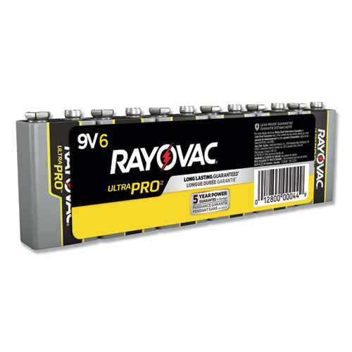 Rayovac® wholesale. RAYOVAC Ultra Pro Alkaline 9v Batteries, 6-pack. HSD Wholesale: Janitorial Supplies, Breakroom Supplies, Office Supplies.