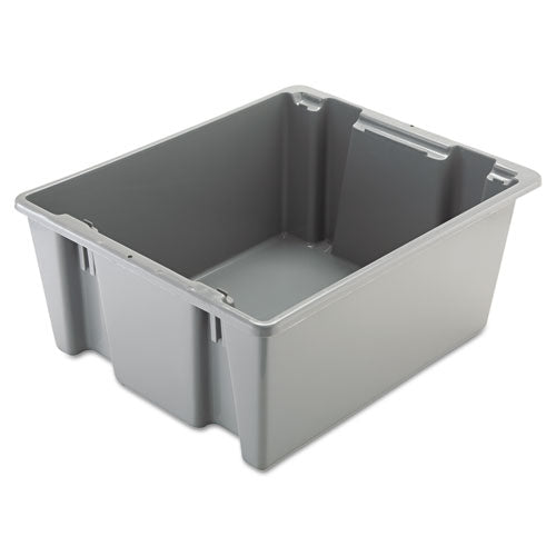 Rubbermaid® Commercial wholesale. Rubbermaid® Palletote Box, 19 Gal, 23.5" X 19.5" X 10", Gray. HSD Wholesale: Janitorial Supplies, Breakroom Supplies, Office Supplies.