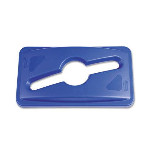 Rubbermaid® Commercial wholesale. Rubbermaid® Slim Jim Single Stream Recycling Top For Slim Jim Containers, 12.1w X 21d X 2.75h, Blue. HSD Wholesale: Janitorial Supplies, Breakroom Supplies, Office Supplies.