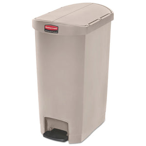 Rubbermaid® Commercial wholesale. Rubbermaid® Slim Jim Resin Step-on Container, End Step Style, 13 Gal, Beige. HSD Wholesale: Janitorial Supplies, Breakroom Supplies, Office Supplies.