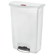 Rubbermaid® Commercial wholesale. Rubbermaid® Slim Jim Resin Step-on Container, Front Step Style, 24 Gal, White. HSD Wholesale: Janitorial Supplies, Breakroom Supplies, Office Supplies.