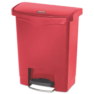 Rubbermaid® Commercial wholesale. Rubbermaid® Slim Jim Resin Step-on Container, Front Step Style, 8 Gal, Red. HSD Wholesale: Janitorial Supplies, Breakroom Supplies, Office Supplies.