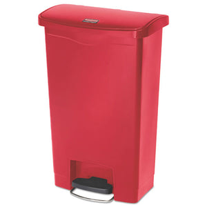 Rubbermaid® Commercial wholesale. Rubbermaid® Slim Jim Resin Step-on Container, Front Step Style, 13 Gal, Red. HSD Wholesale: Janitorial Supplies, Breakroom Supplies, Office Supplies.