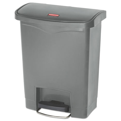 Rubbermaid® Commercial wholesale. Rubbermaid® Slim Jim Resin Step-on Container, Front Step Style, 8 Gal, Gray. HSD Wholesale: Janitorial Supplies, Breakroom Supplies, Office Supplies.