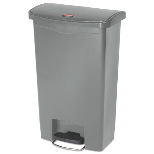 Rubbermaid® Commercial wholesale. Rubbermaid® Slim Jim Resin Step-on Container, Front Step Style, 13 Gal, Gray. HSD Wholesale: Janitorial Supplies, Breakroom Supplies, Office Supplies.