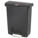 Rubbermaid® Commercial wholesale. Rubbermaid® Slim Jim Resin Step-on Container, Front Step Style, 8 Gal, Black. HSD Wholesale: Janitorial Supplies, Breakroom Supplies, Office Supplies.