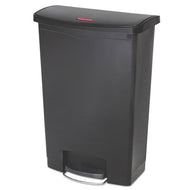 Rubbermaid® Commercial wholesale. Rubbermaid® Slim Jim Resin Step-on Container, Front Step Style, 24 Gal, Black. HSD Wholesale: Janitorial Supplies, Breakroom Supplies, Office Supplies.