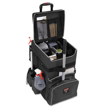 Load image into Gallery viewer, Rubbermaid® Commercial wholesale. Rubbermaid® Executive Quick Cart, Large, 14.25w X 16.5d X 25h, Dark Gray. HSD Wholesale: Janitorial Supplies, Breakroom Supplies, Office Supplies.