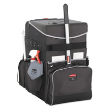 Load image into Gallery viewer, Rubbermaid® Commercial wholesale. Rubbermaid® Executive Quick Cart, Large, 14.25w X 16.5d X 25h, Dark Gray. HSD Wholesale: Janitorial Supplies, Breakroom Supplies, Office Supplies.