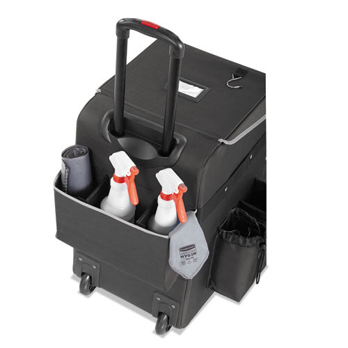 Rubbermaid® Commercial wholesale. Rubbermaid® Executive Quick Cart, Large, 14.25w X 16.5d X 25h, Dark Gray. HSD Wholesale: Janitorial Supplies, Breakroom Supplies, Office Supplies.