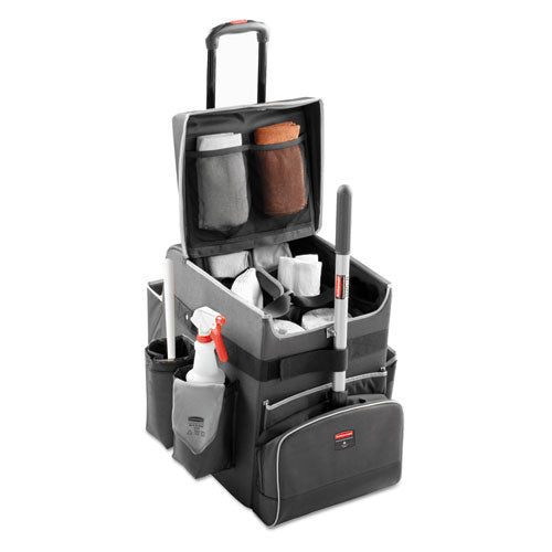 Rubbermaid® Commercial wholesale. Rubbermaid® Executive Quick Cart, Large, 14.25w X 16.5d X 25h, Dark Gray. HSD Wholesale: Janitorial Supplies, Breakroom Supplies, Office Supplies.