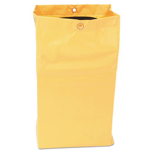 Rubbermaid® Commercial wholesale. Rubbermaid® Zippered Vinyl Cleaning Cart Bag, 24 Gal, , 17.25" X 30.5", Yellow. HSD Wholesale: Janitorial Supplies, Breakroom Supplies, Office Supplies.