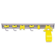 Rubbermaid® Commercial wholesale. Rubbermaid® Closet Organizer-tool Holder, 34w X 3.25d X 4.25h, Gray. HSD Wholesale: Janitorial Supplies, Breakroom Supplies, Office Supplies.