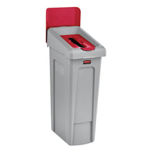 Load image into Gallery viewer, Rubbermaid® Commercial wholesale. Rubbermaid® Slim Jim Paper Recycling Top, 16.5 X 8 X 0.5, Red. HSD Wholesale: Janitorial Supplies, Breakroom Supplies, Office Supplies.