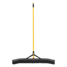 Load image into Gallery viewer, Rubbermaid® Commercial wholesale. Rubbermaid® Maximizer Push-to-center Broom, 36&quot;, Polypropylene Bristles, Yellow-black. HSD Wholesale: Janitorial Supplies, Breakroom Supplies, Office Supplies.