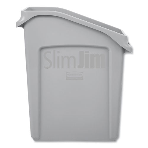 Rubbermaid® Commercial wholesale. Rubbermaid® Slim Jim Under-counter Container, 13 Gal, Polyethylene, Gray. HSD Wholesale: Janitorial Supplies, Breakroom Supplies, Office Supplies.