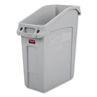 Rubbermaid® Commercial wholesale. Rubbermaid® Slim Jim Under-counter Container, 13 Gal, Polyethylene, Gray. HSD Wholesale: Janitorial Supplies, Breakroom Supplies, Office Supplies.