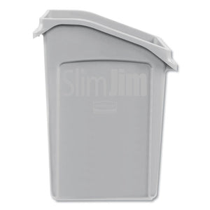 Rubbermaid® Commercial wholesale. Rubbermaid® Slim Jim Under-counter Container, 23 Gal, Polyethylene, Gray. HSD Wholesale: Janitorial Supplies, Breakroom Supplies, Office Supplies.