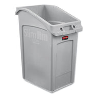 Rubbermaid® Commercial wholesale. Rubbermaid® Slim Jim Under-counter Container, 23 Gal, Polyethylene, Gray. HSD Wholesale: Janitorial Supplies, Breakroom Supplies, Office Supplies.