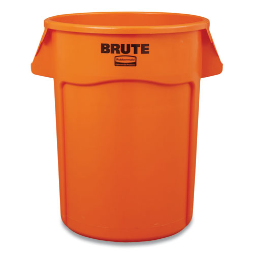 Rubbermaid® Commercial wholesale. Rubbermaid® Brute Round Containers, 32 Gal, Orange. HSD Wholesale: Janitorial Supplies, Breakroom Supplies, Office Supplies.