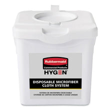 Load image into Gallery viewer, Rubbermaid® Commercial HYGEN™ wholesale. Rubbermaid® Disposable Microfiber Charging Bucket, 7.92 X 7.75 X 7.44, White, 4-carton. HSD Wholesale: Janitorial Supplies, Breakroom Supplies, Office Supplies.