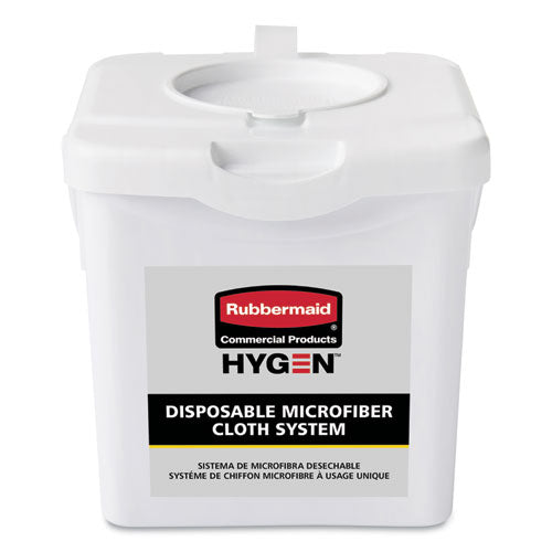 Rubbermaid® Commercial HYGEN™ wholesale. Rubbermaid® Disposable Microfiber Charging Bucket, 7.92 X 7.75 X 7.44, White, 4-carton. HSD Wholesale: Janitorial Supplies, Breakroom Supplies, Office Supplies.
