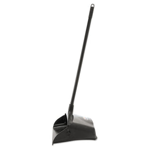 Rubbermaid® Commercial wholesale. Rubbermaid® Lobby Pro Upright Dustpan, W-wheels, 12 1-2 ", Polypropylene W-vinyl Coat, Black. HSD Wholesale: Janitorial Supplies, Breakroom Supplies, Office Supplies.