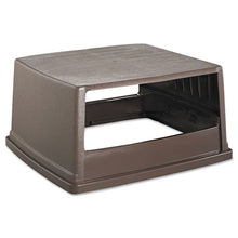 Load image into Gallery viewer, Rubbermaid® Commercial wholesale. Rubbermaid® Glutton Receptacle, Hooded Top Without Door, Rectangular, 23w X 26.63d X 13h, Brown. HSD Wholesale: Janitorial Supplies, Breakroom Supplies, Office Supplies.