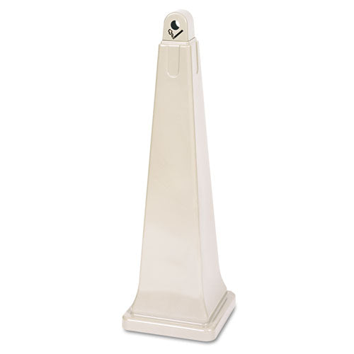 Rubbermaid® Commercial wholesale. Rubbermaid® Groundskeeper Cigarette Waste Collector, Pyramid, 1 Gal, Plastic-steel, Beige. HSD Wholesale: Janitorial Supplies, Breakroom Supplies, Office Supplies.