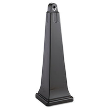 Load image into Gallery viewer, Rubbermaid® Commercial wholesale. Rubbermaid® Groundskeeper Cigarette Waste Collector, Pyramid, 1 Gal, Plastic-steel, Black. HSD Wholesale: Janitorial Supplies, Breakroom Supplies, Office Supplies.